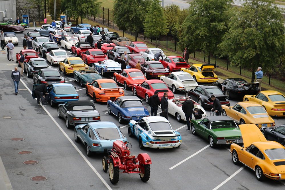 RM Sotheby's auction cars lined up and ready for sale